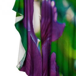 مملوكة مسبقًا Roberto Cavalli Multicolor Silk Tunic Top S