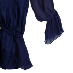 Pre Owned Roberto Cavalli Silk Embroidered Kaftan Top S