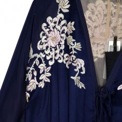 Pre Owned Roberto Cavalli Silk Embroidered Kaftan Top S