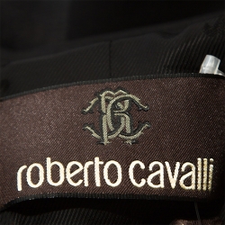 Roberto Cavalli Black Wool Tailored Blazer M