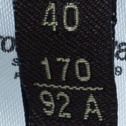 Pre Owned قميص روبرتو كافالي مجوهرات نقوش جلد حمار وحشي أزرار أمامية حرير S