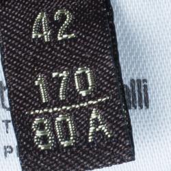 Pre Owned بنطلون روبرتو كافالي رجل واسعة حرير أزرق M