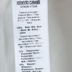 Pre Owned Roberto Cavalli Floral Silk Kaftan Top M
