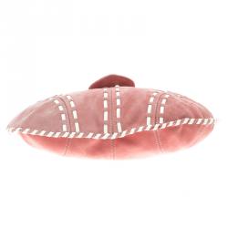 Pre Owned Roberto Cavalli Pink/White Suede Freedom Hobo