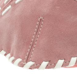 Pre Owned Roberto Cavalli Pink/White Suede Freedom Hobo