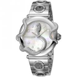 Pre Owned Roberto Cavalli MOP Stainless Steel RV2L020M0041 Women's Wristwatch 36MM