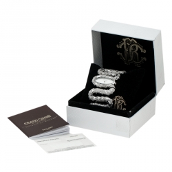 مملوكة مسبقًا  ساعة يد نسائية روبرتو كافالي كليوبترا R7253195515 ستانلس ستيل فضية 40 مم