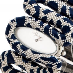 Roberto Cavalli Silver Stainless Steel Cleopatra R7253195635 Women's Wristwatch 40 mm