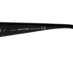 Pre Owned Roberto Cavalli Black/Silver 720S Marotiri Shield Sunglasses