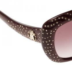 مملوكة مسبقًا نظارة شمسية روبرتو كافالي آلتاير مرصعة كريستال سواروفسكي حمراء