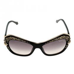 مملوكة مسبقًا Roberto Cavalli Black Taygeta 981S Cateye Sunglasses
