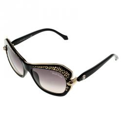 مملوكة مسبقًا Roberto Cavalli Black Taygeta 981S Cateye Sunglasses