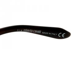 Pre Owned نظارة شمسية روبرتو كافالي فيسدو 754T بنية كبيرة