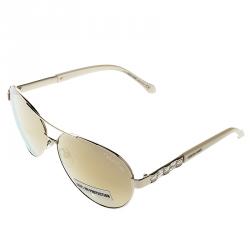 Pre Owned نظارة شمسية روبرتو كافالي افياتور رفلكتيف 905S مرغا ذهبية
