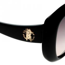 Pre Owned نظارة شمسية روبرتو كافالي باترفلاي 828T الولا سوداء