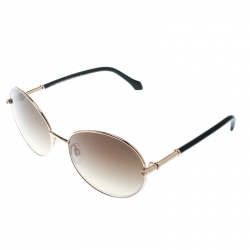 مملوكة مسبقًا Roberto Cavalli Gold / Brown Gradient 832S Angetenar Round Sunglasses