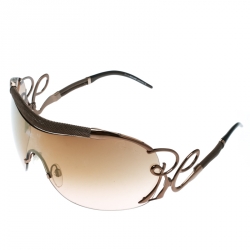 Roberto Cavalli  Bronze/Brown Gradient Botein 852S Shield Sunglasses