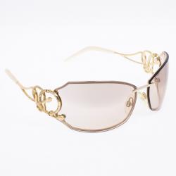 Pre Owned Roberto Cavalli Caos Serpent Shield Sunglasses
