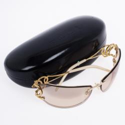 Pre Owned Roberto Cavalli Caos Serpent Shield Sunglasses
