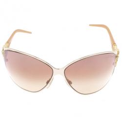 مملوكة مسبقًا Roberto Cavalli Cream Tene Swarovski Crystal Serpent Woman Sunglasses