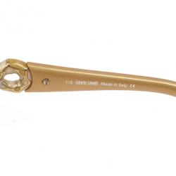 مملوكة مسبقًا Roberto Cavalli Cream Tene Swarovski Crystal Serpent Woman Sunglasses
