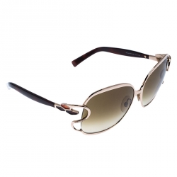 Roberto Cavalli Brown 578S Gradient Mimosa Square Sunglasses