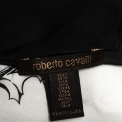 Pre Owned Roberto Cavalli Multicolor Abstract Print Silk Scarf 