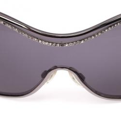 Pre Owned Roberto Cavalli Celestina Black Shield Women Sunglasses