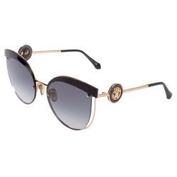 Pre Owned Roberto Cavalli Black & Gold / Smoke Gradient 1088 Cat Eye Sunglasses