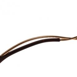 Pre Owned Roberto Cavalli Brown Cicno Serpent Shield Sunglasses