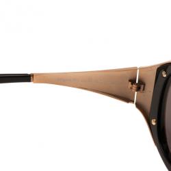 مملوكة مسبقًا نظارة شمسية روبرتو كافالي أنتيجون سوداء وذهبية 