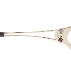 مملوكة مسبقًا نظارة شمس روبرتو كافالي كليروديندرو أسود وذهبي مستديرة كبيرة جداً