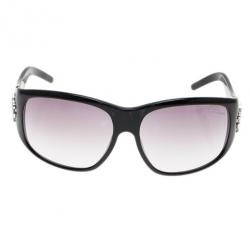 Pre Owned Roberto Cavalli Black Apsirto Crystal Logo Sunglasses