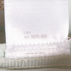 Pre Owned Roberto Cavalli Blue Glitter Printed Silk Flared Maxi Skirt M