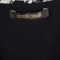 Pre Owned Roberto Cavalli Multicolor Floral Printed Long Sleeve Top M