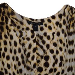 Pre Owned Roberto Cavalli Leopard Print Dress M