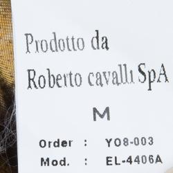 Pre Owned Roberto Cavalli Leopard Print Dress M