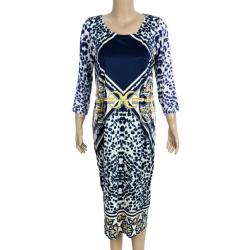 مملوكة مسبقًا CLASS by Roberto Cavalli Printed Short Dress L