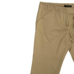 Pre Owned Roberto Cavalli Casual Off-White Flare Pants L