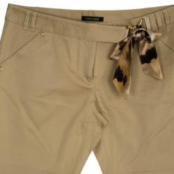 Pre Owned Roberto Cavalli Casual Off-White Flare Pants L