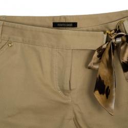 Pre Owned Roberto Cavalli Casual Off-White Flare Pants L