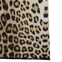 Pre Owned Roberto Cavalli Cut Out Leopard Print Stretch Maxi Dress M