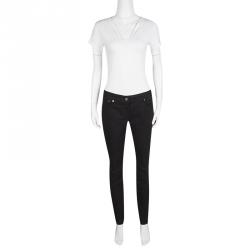 Pre Owned Roberto Cavalli Black Stretch Denim Skinny Jeans M