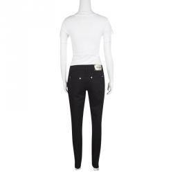 Pre Owned Roberto Cavalli Black Stretch Denim Skinny Jeans M