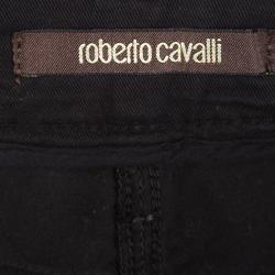 Pre Owned Roberto Cavalli Black Stretch Denim Skinny Jeans M