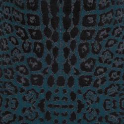 Pre Owned فستان روبرتو كافالي جاكار نقشة الفهد متعدد الألوان بكشكشات M