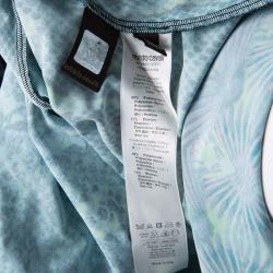 Pre Owned Roberto Cavalli Multicolor Snakeskin Print Sleeveless Top S