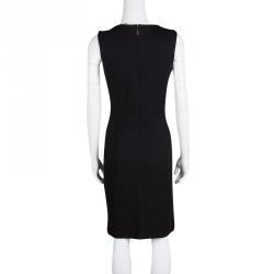 Pre Owned Roberto Cavalli Black Embellished Neck Sleeveless Dress M