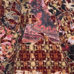 مملوكة مسبقًا Roberto Cavalli Multicolor Patchwork Ethnic Embroidered and Quilted Flared Skirt M