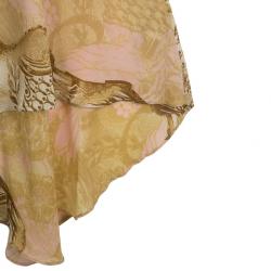 مملوكة مسبقًا Roberto Cavalli Printed Corset Bustier Maxi Dress S